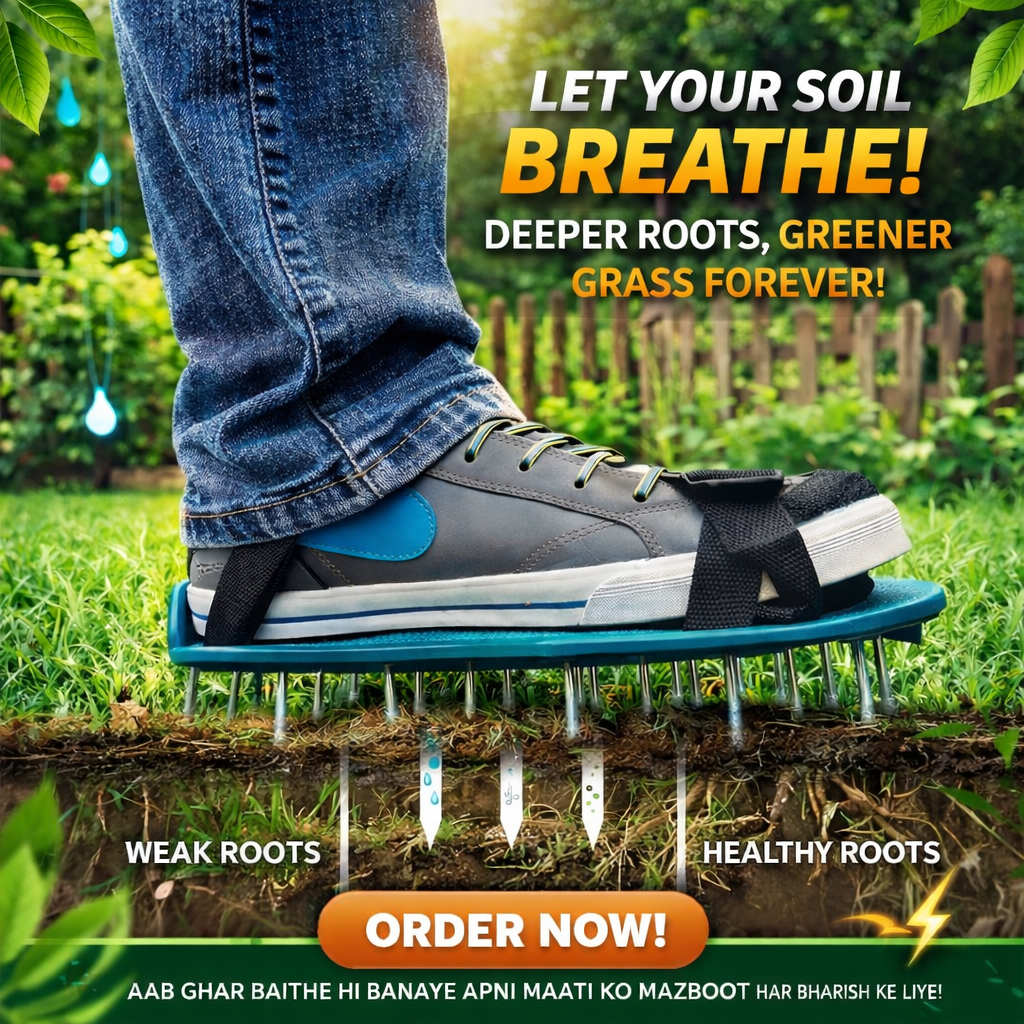 Adjustable Garden Lawn Aerator Sandals