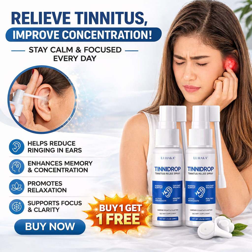 TinniDrop Tinnitus Relief Spray (Buy 1 Get 1 FREE)