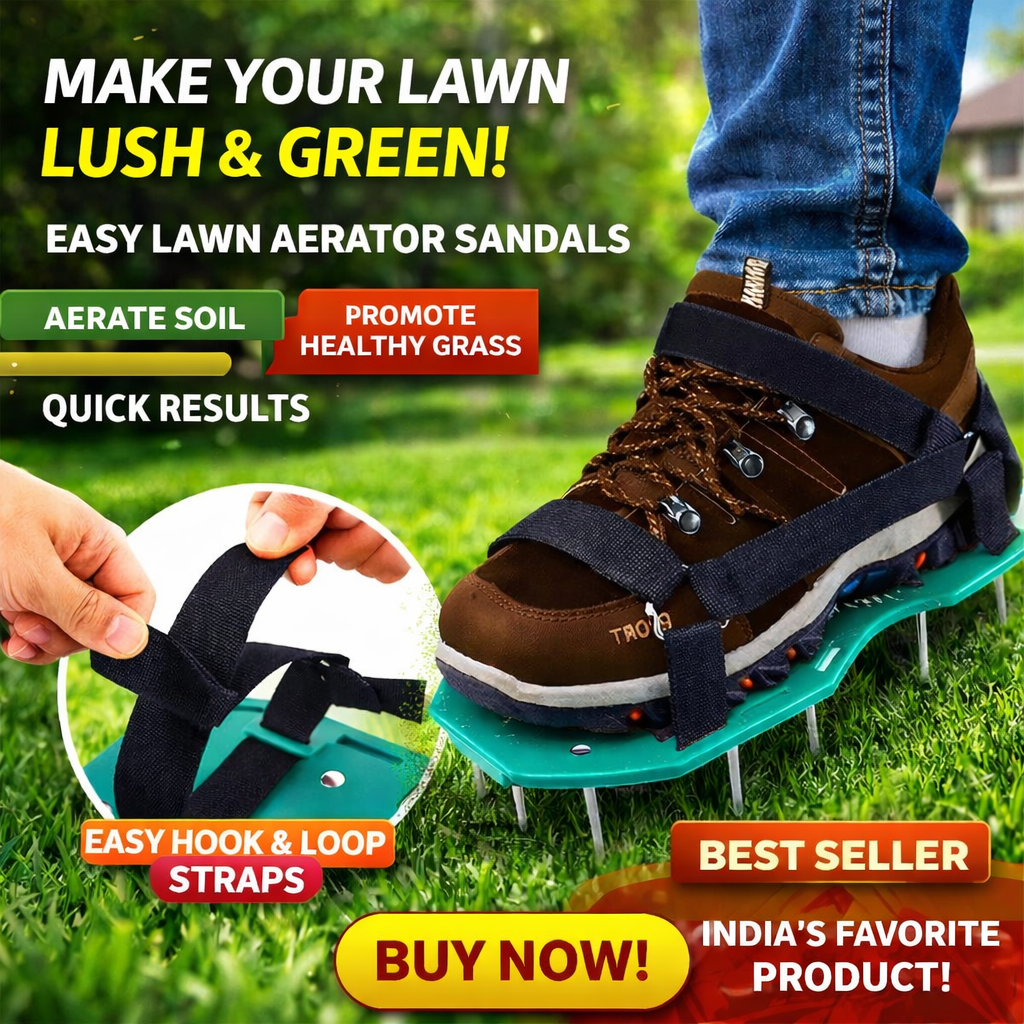 Adjustable Garden Lawn Aerator Sandals