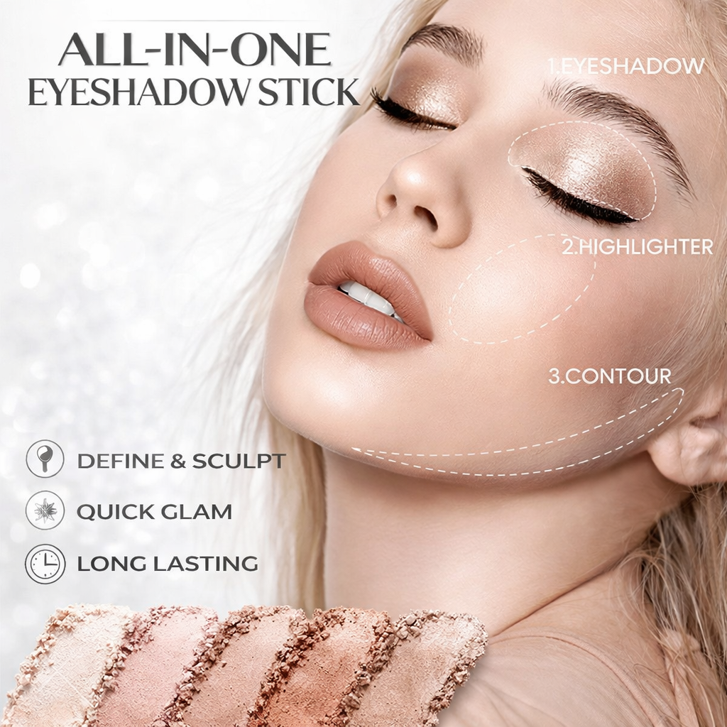 One-Swipe Glitter Eye Shadow Stick (Buy 4 Get 4 FREE)