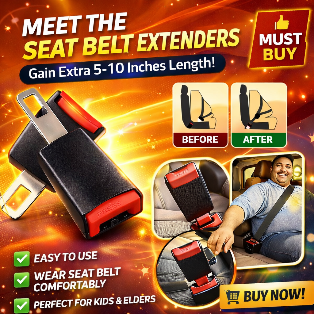 Car Seat Belt Extension Clips (Buy 1 Get 1 FREE)