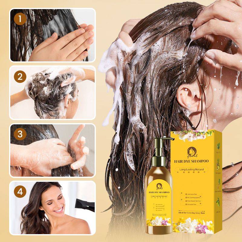 Nourishing Plant-Based Hair Color Dye Shampoo  (BUY 1 GET 1 FREE)