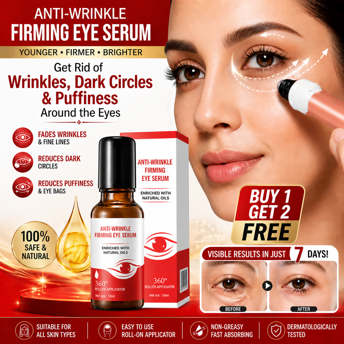 Anti-Wrinkle Firming Eye Serum (Buy 1 Get 2 FREE)