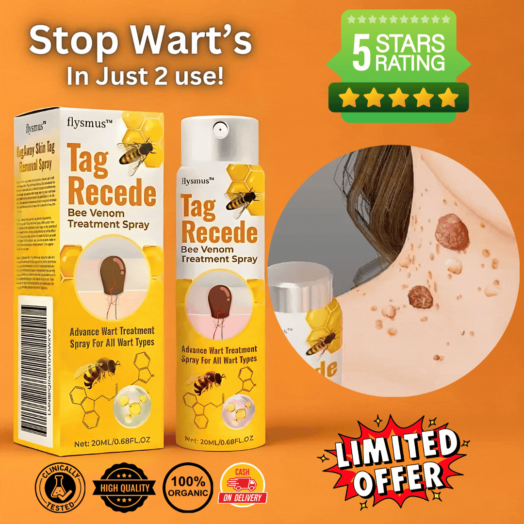 Original Bee Venom Wart & Skin Tag Remover Spray -(Buy 1 Get 1 FREE🔥🔥)